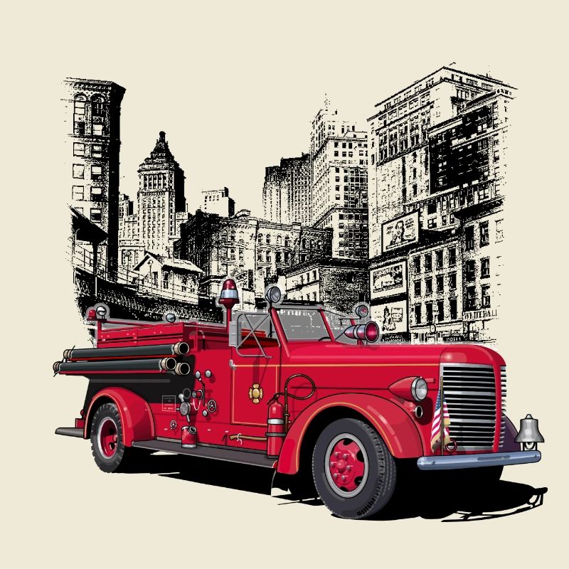 Fire engine New York 1930