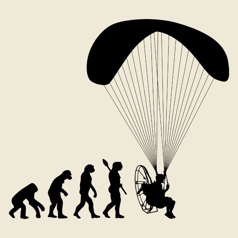 Paramoteur Évolution humaine drôle