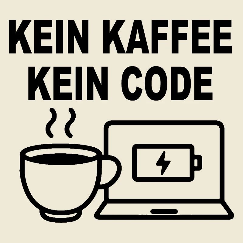 Kein Kaffee Kein Code - Conception de programmeur amusant