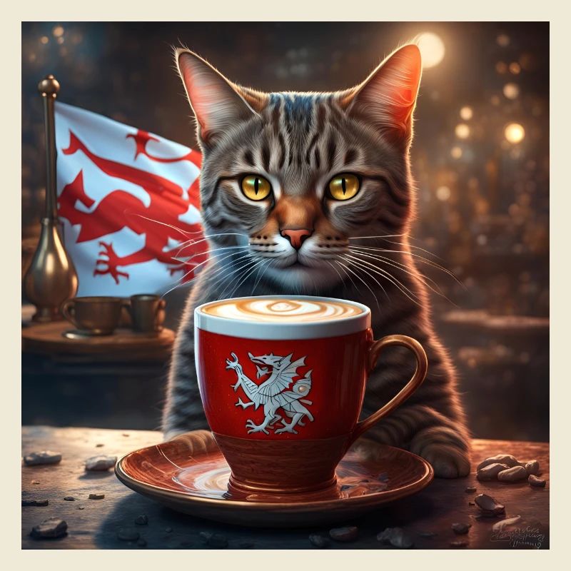 Welsh Coffee Cat