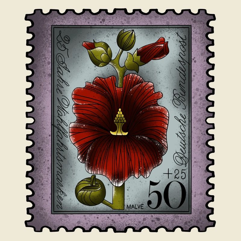 Timbre-poste Mauve