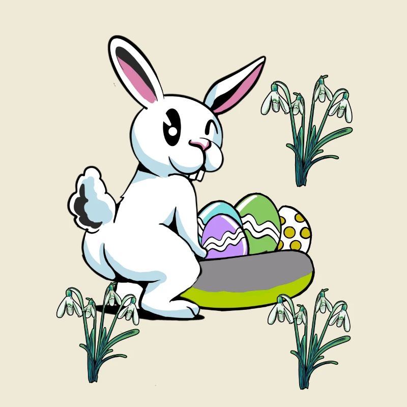Easter Bunny Easter Nest Eggs Bunny Rabbit Child