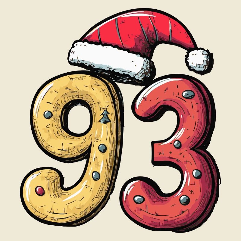 Biscuit de Noël à 93 chiffres