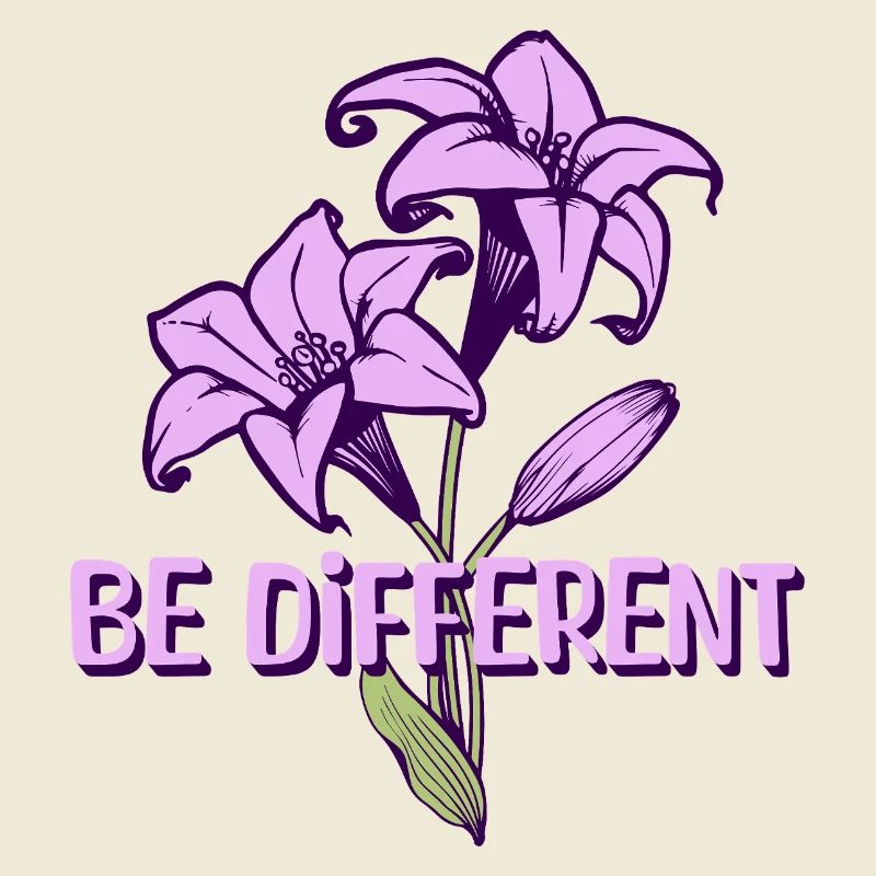 BE DIFFERENT - Jardin de fleurs de lys violets