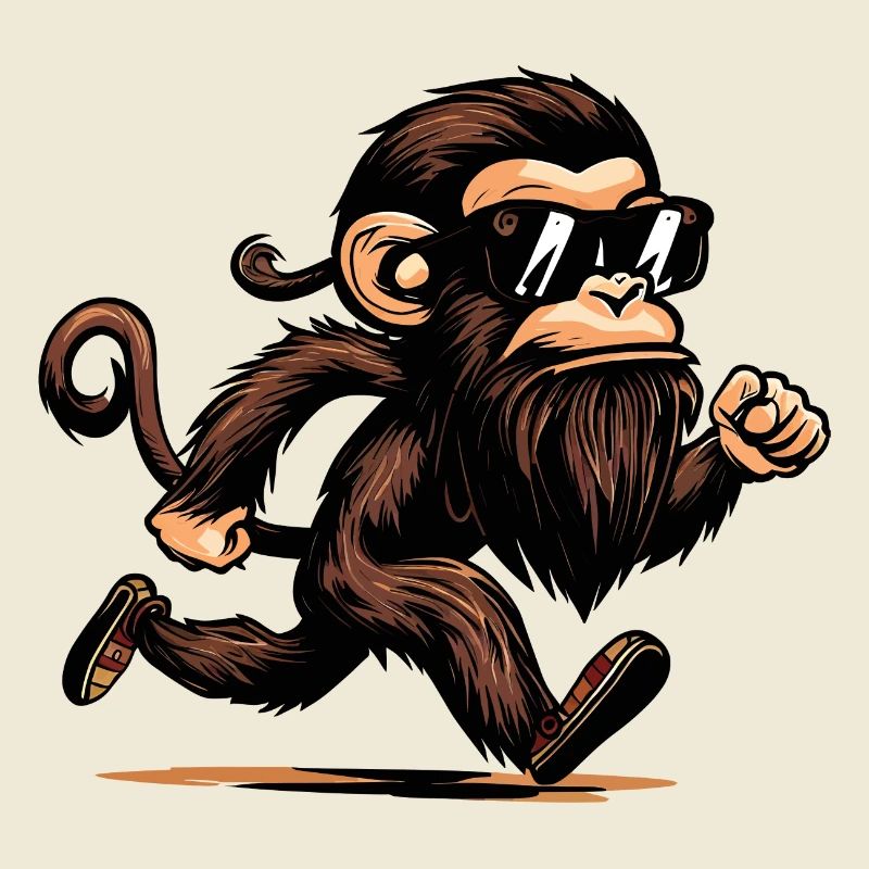 Singe en cours d’exécution
