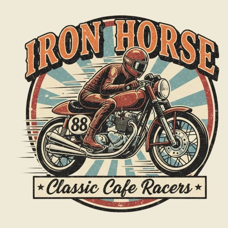 Conception de cheval de course en fer