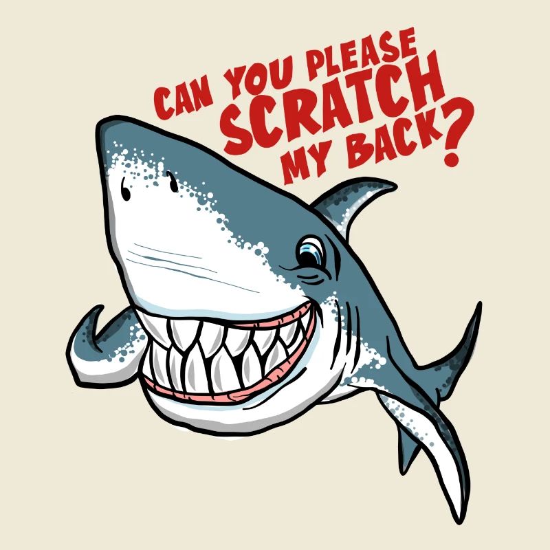 Great White Shark Scratch My Back