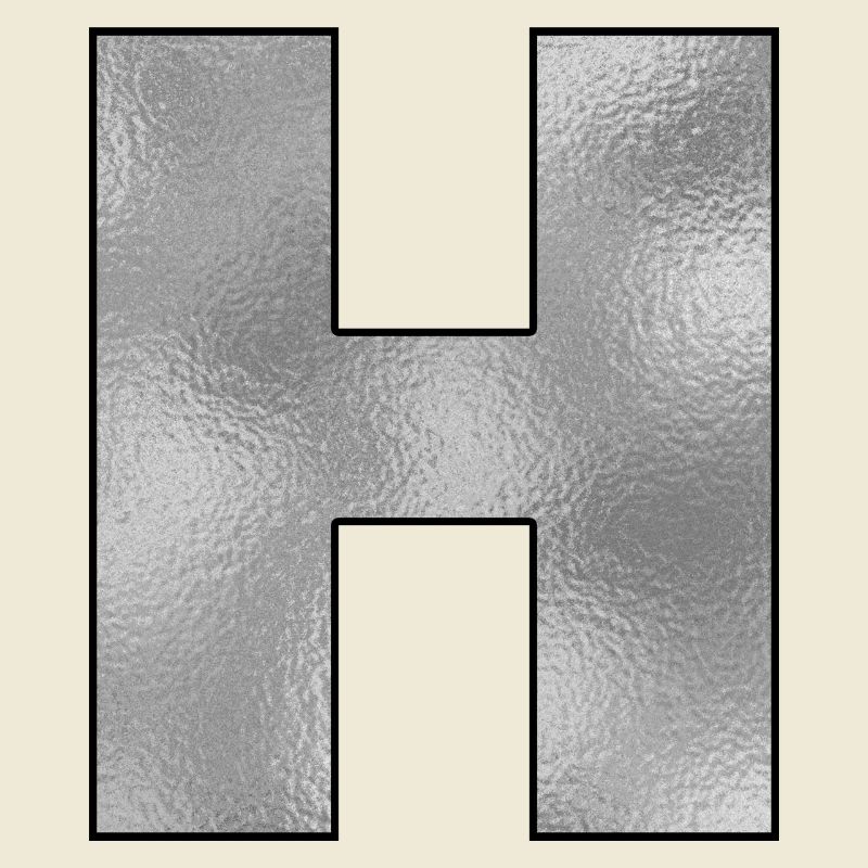 Letter H Silver