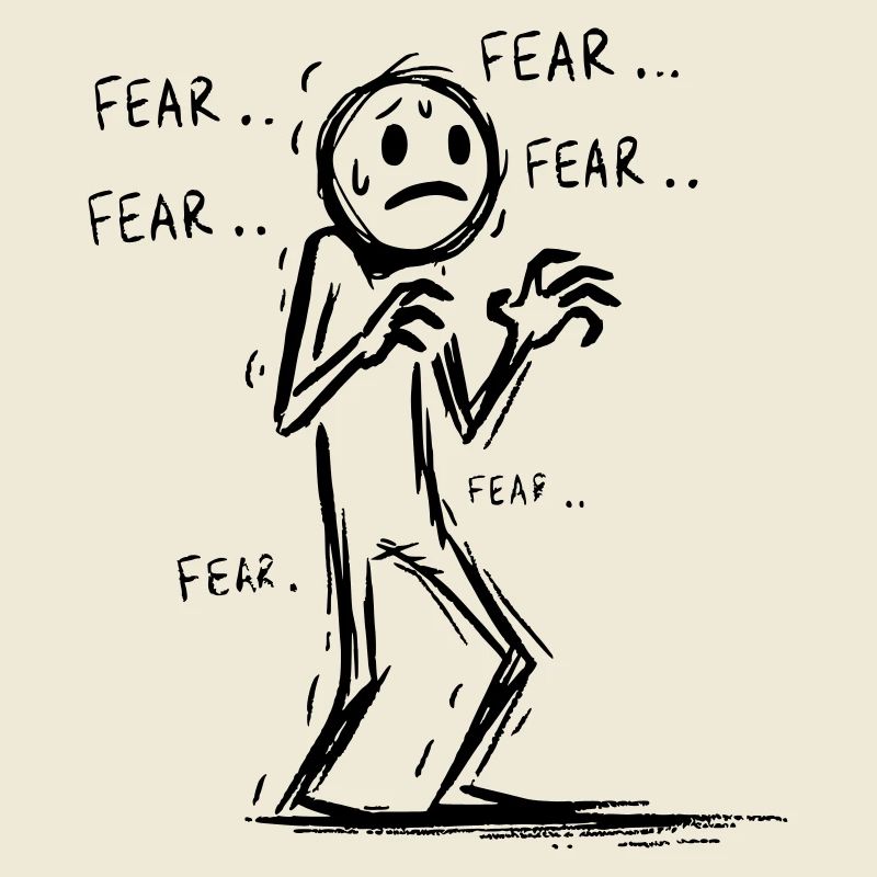 Anxious man