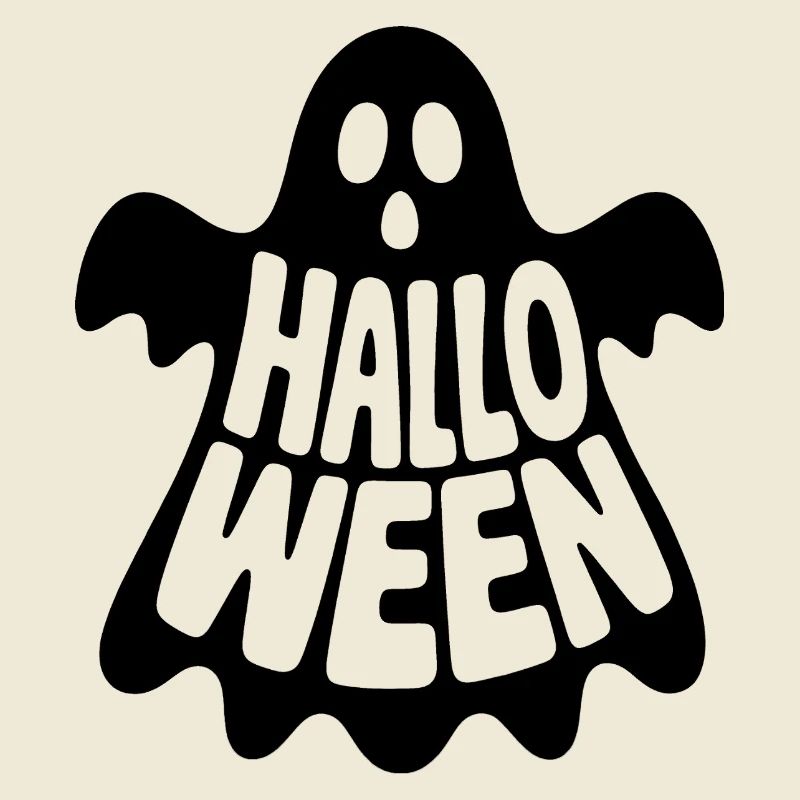 Ghost - Cool Halloween Logo