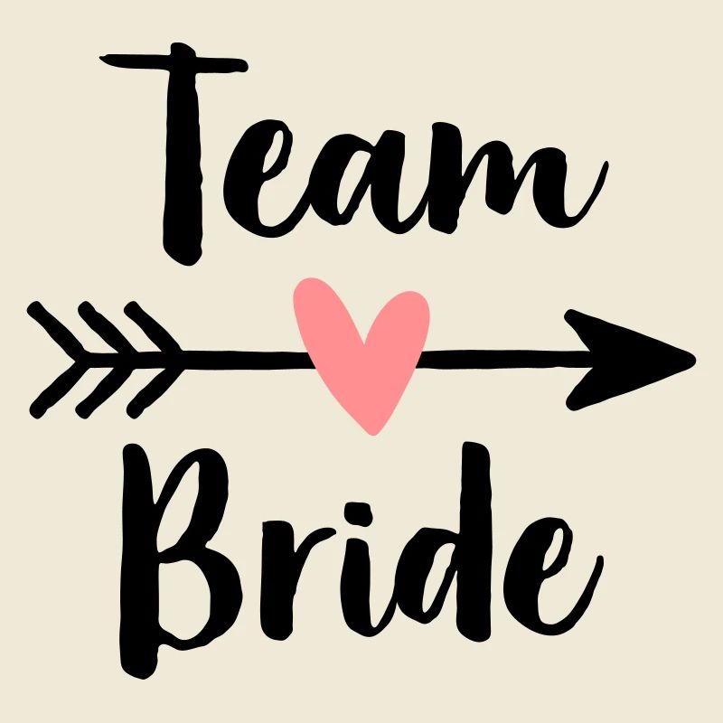 Team Bride Herz Amor Pfeil Junggesellinnenabschied
