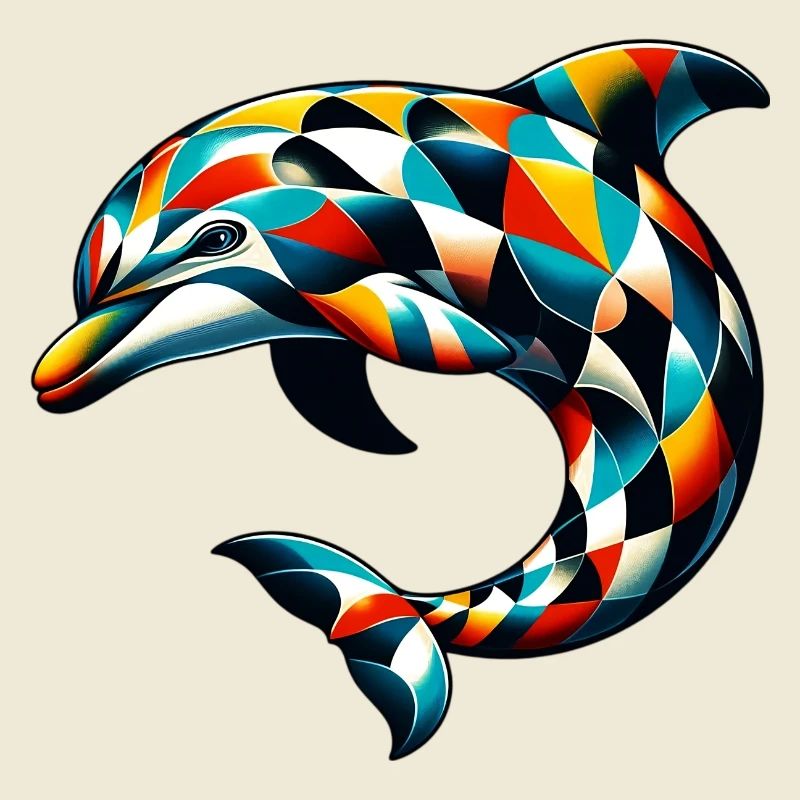 Dauphin arlequin