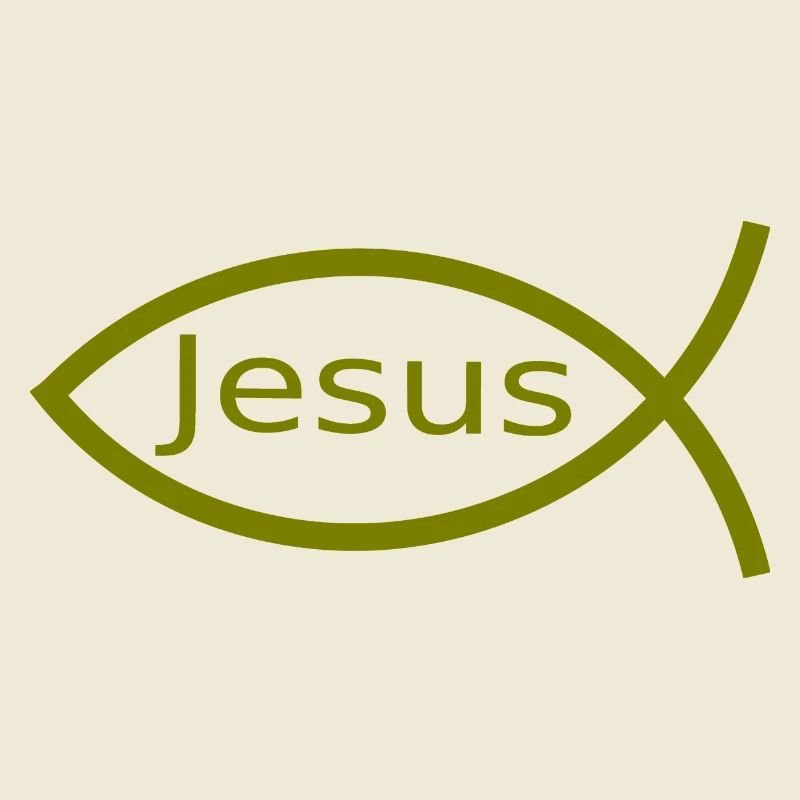 Jesus fish green Ichthys fish fish fish