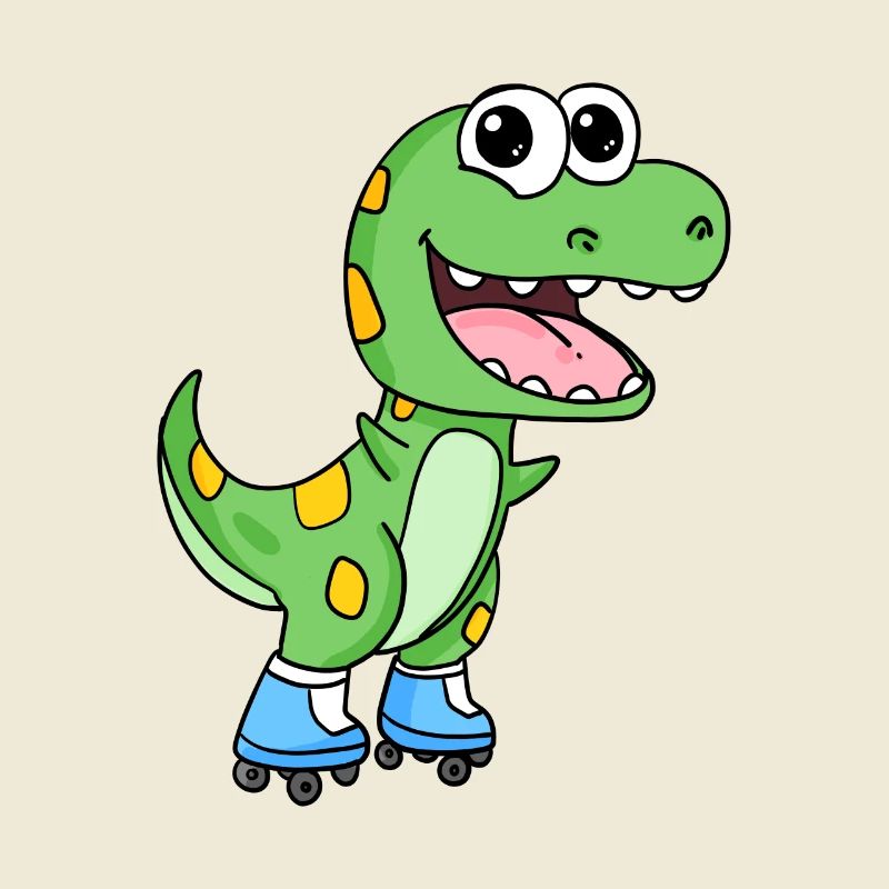 Inline Skating Roller Skates Dinosaur