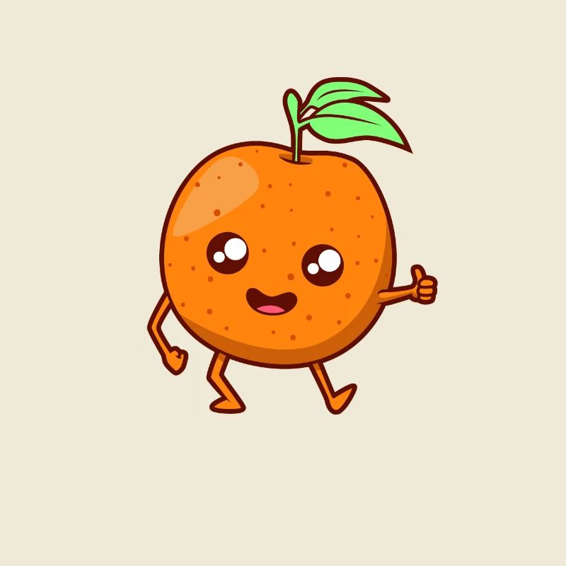 Kawaii Comic Orange
