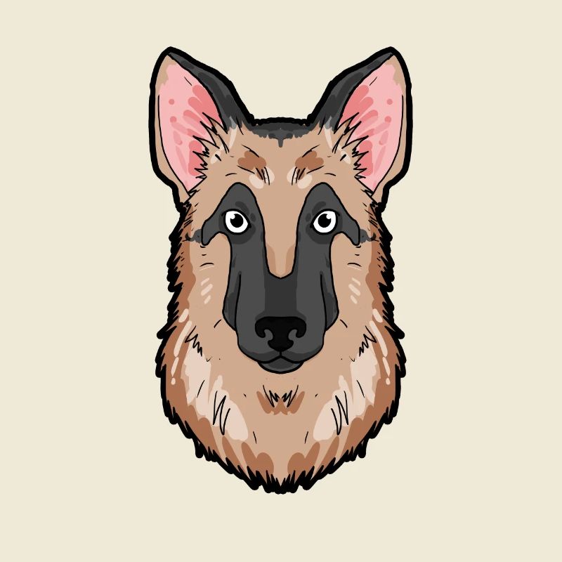 Deutscher Schäferhund Kopf Hund Hundebesitzer