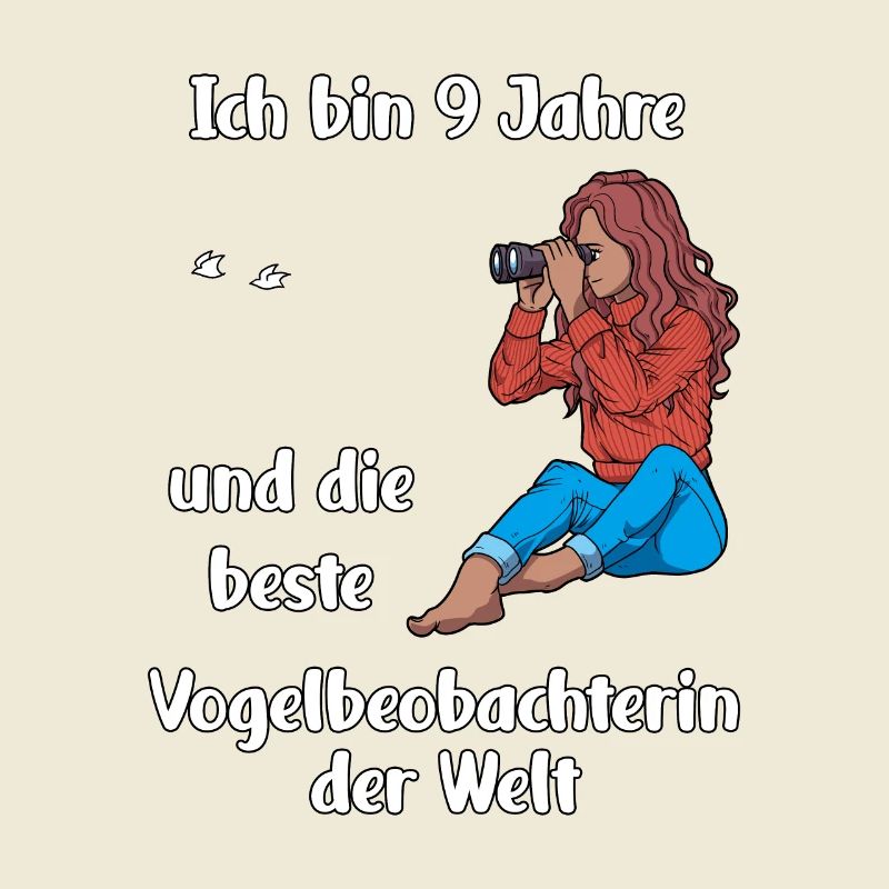 Ich bin 9 - Mädchen Vogelbeobachtung