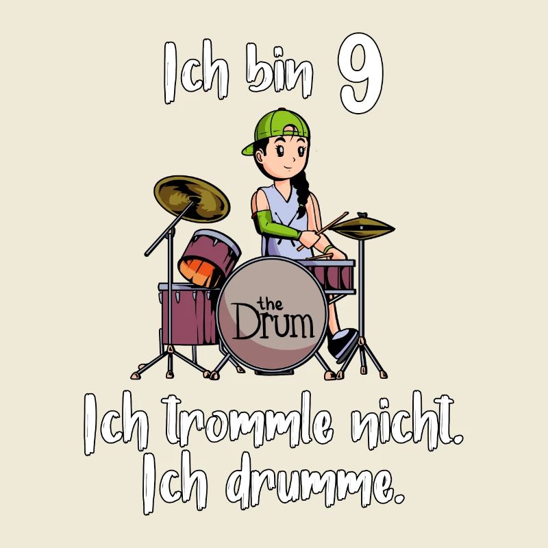 Ich bin 9 - Mädchen Schlagzeuger