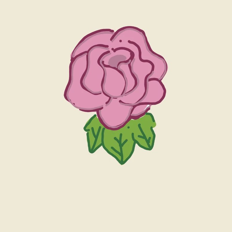Rose Red Rose Hand-drawn