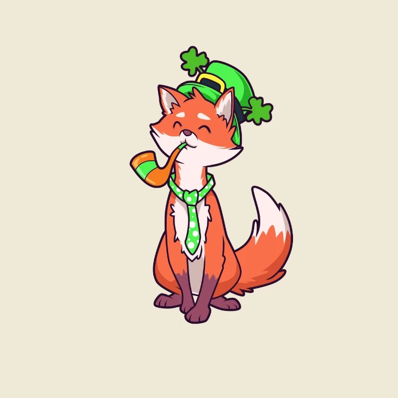 Fox Leprechaun - St Patrick's Fox