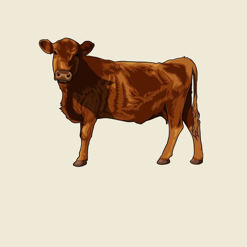 Dessin d’un Angus rouge