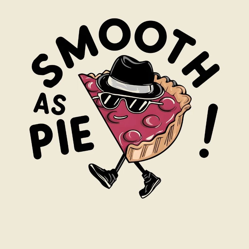 Moonwalking Pie: Smooth as Pie - Digital Artwork