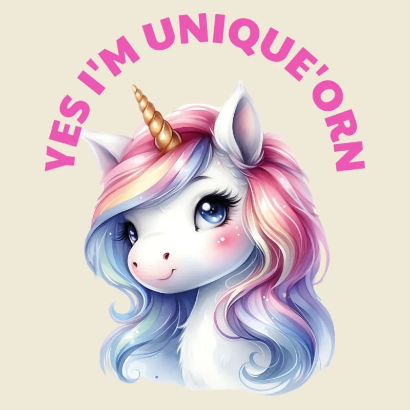 Ja, ich bin einzigartig'orn "Einhorn"