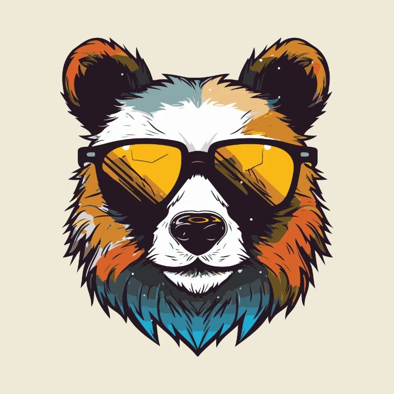 Panda Kopf Cool