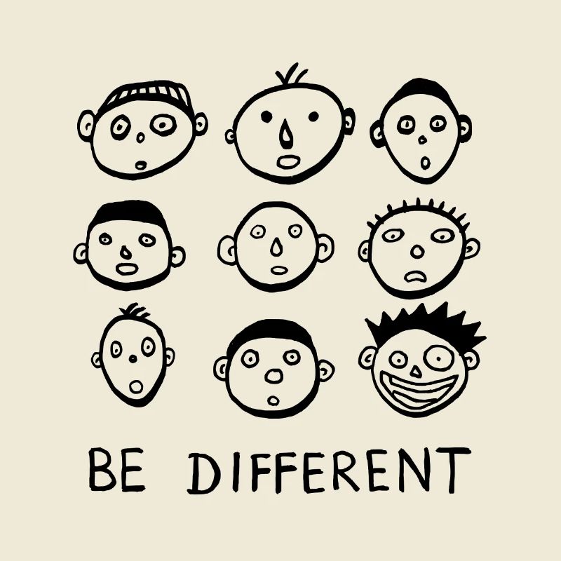 Be different sei anders statement cool lustig