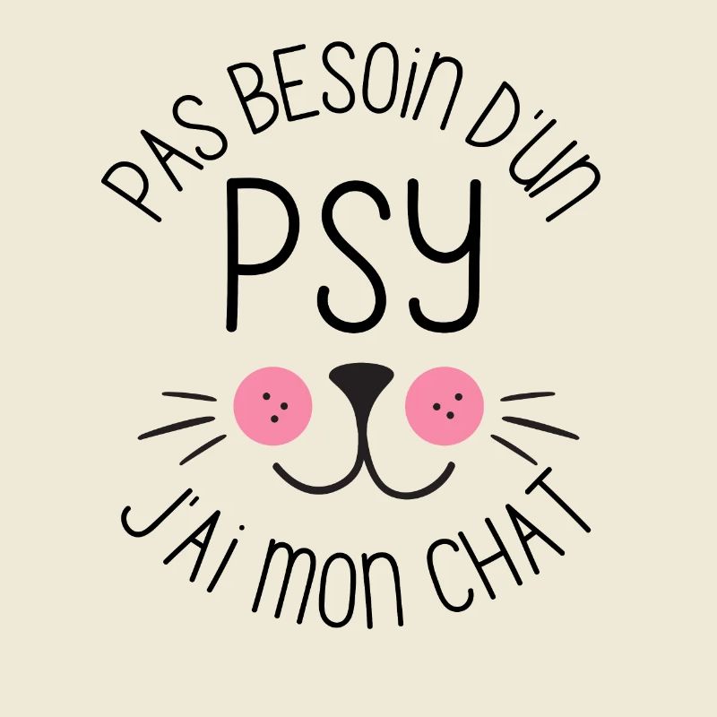 Pas besoin d un psy j ai mon chat mignon