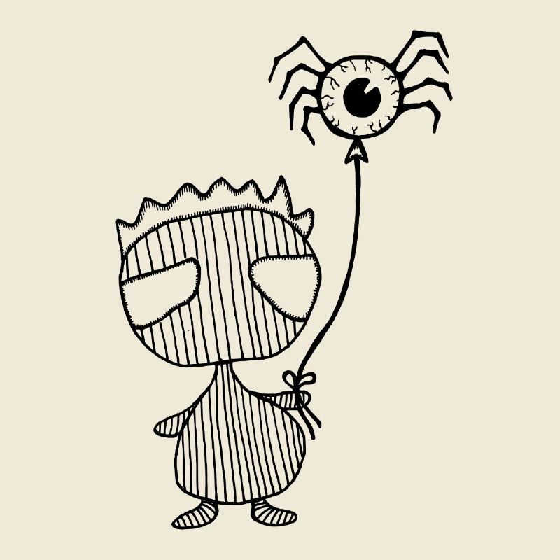 Emo Boy mit Spinne Gothic Figur by nikki-luka