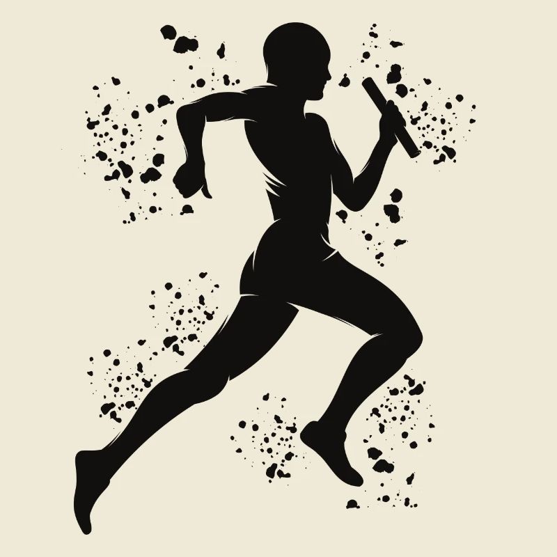 Coureur de relais, Course de relais, Course de relais, Course de relais