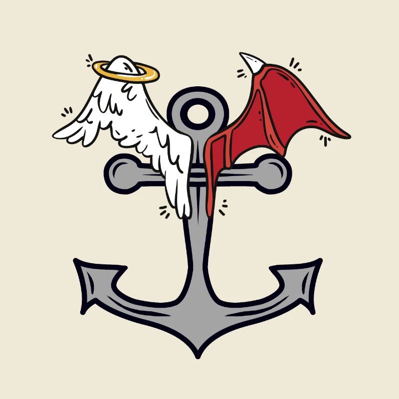 anchor seafaring heavenly devilish maritime