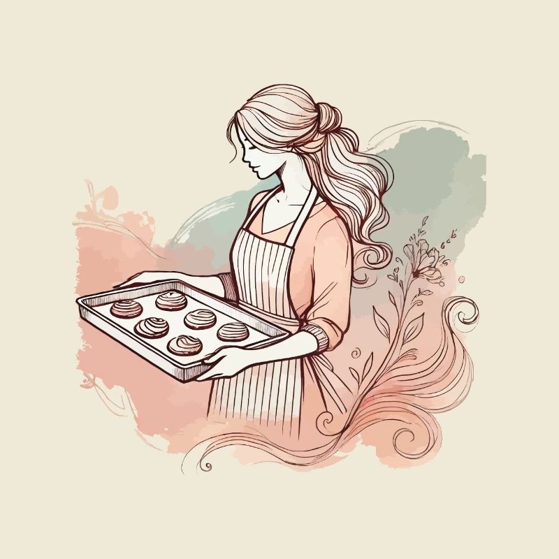 Baking with love Nostalgic flair