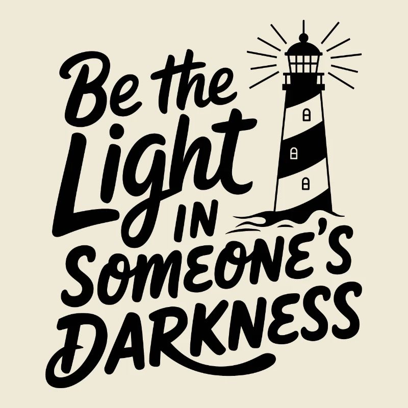 Lighthouse Motivational Saying - Positive Thinking