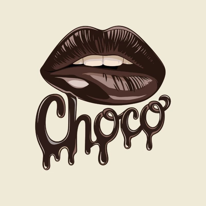 Chocolate Choco Lips Artwork pour