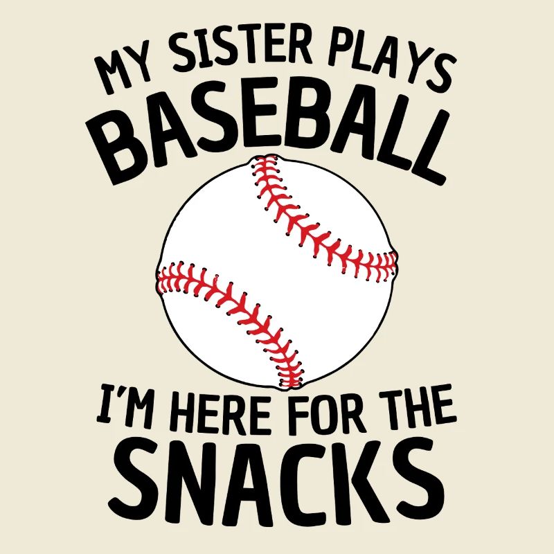 Drôle de conception de sœur de baseball
