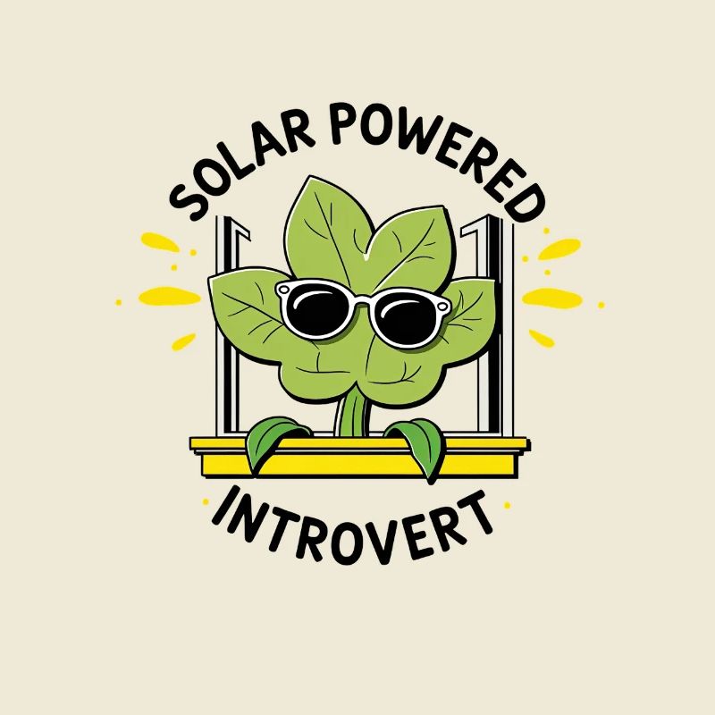 Solar Powered Introvert – Plant Joke