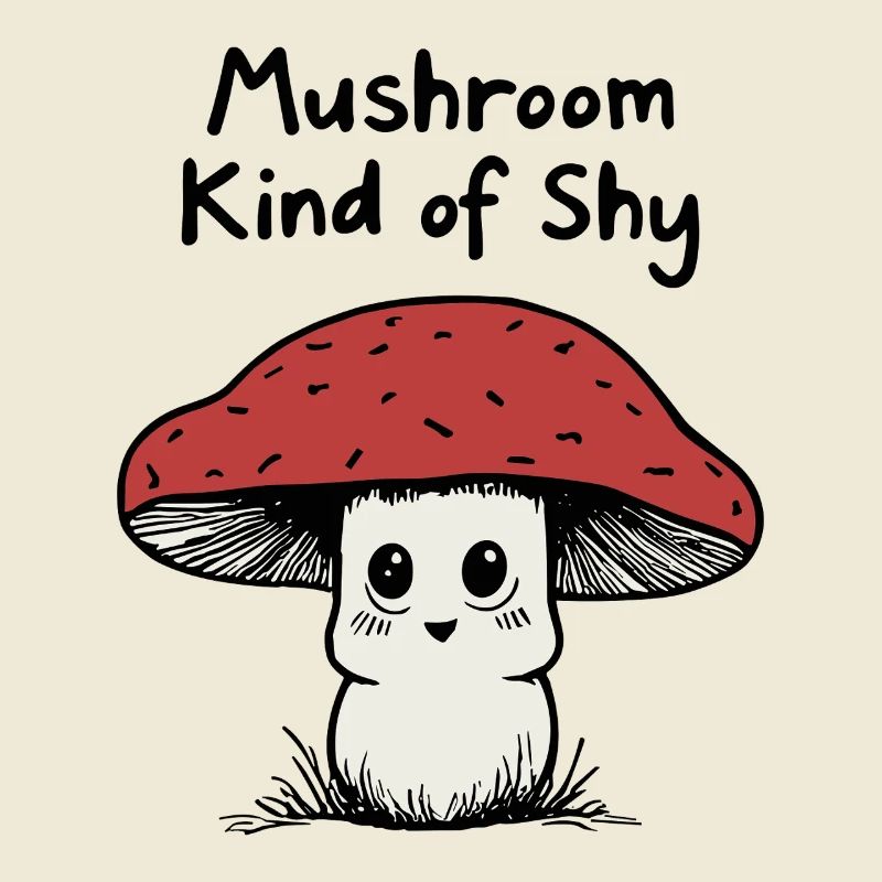 Champignon un peu timide