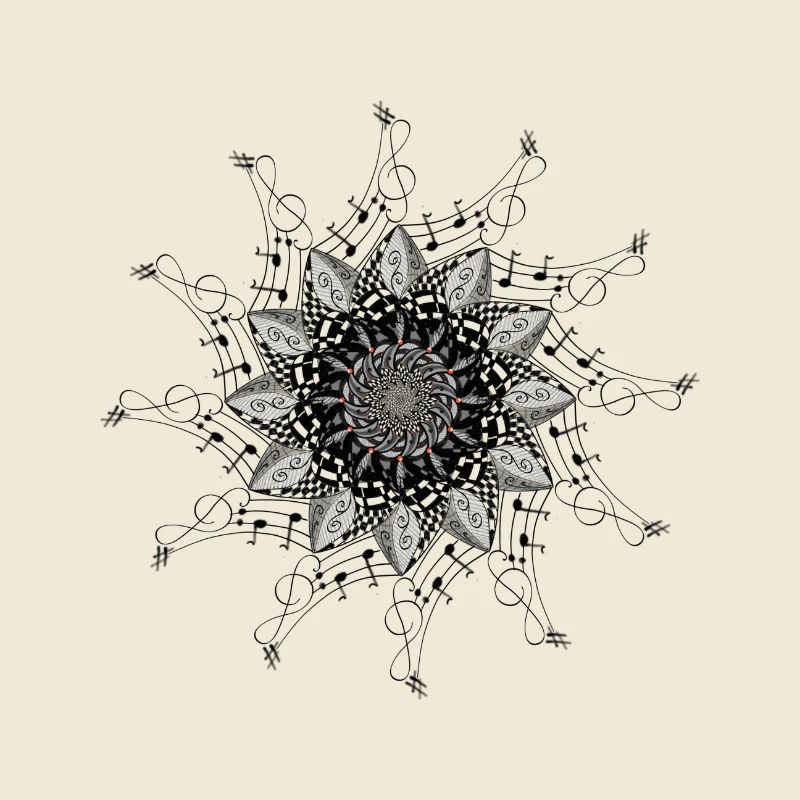 Mandala Élégant musical