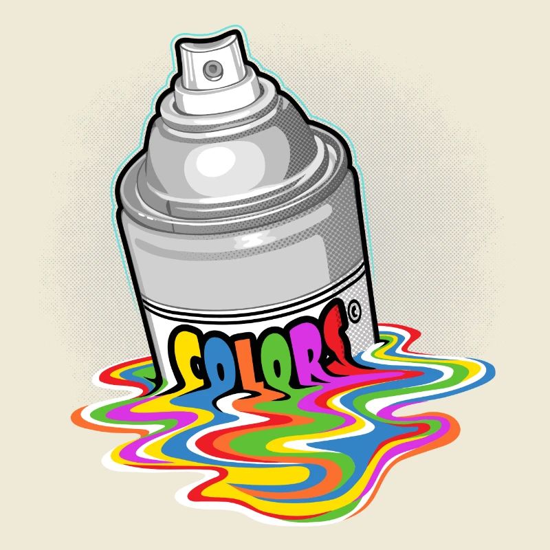 Spray paint melting