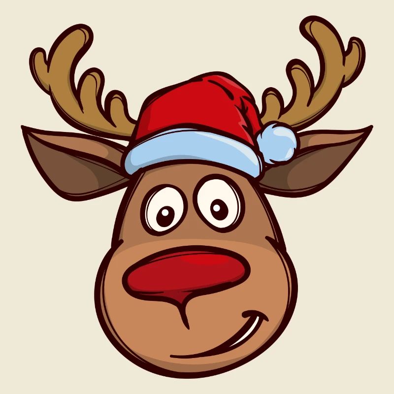 Noël renne visage