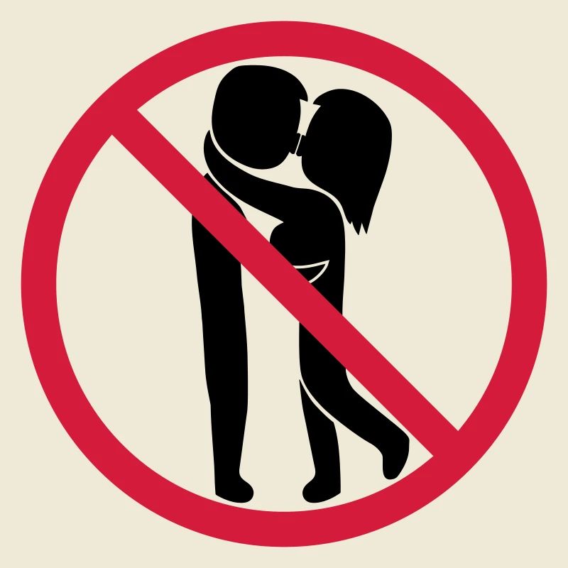 Signe interdit de baiser