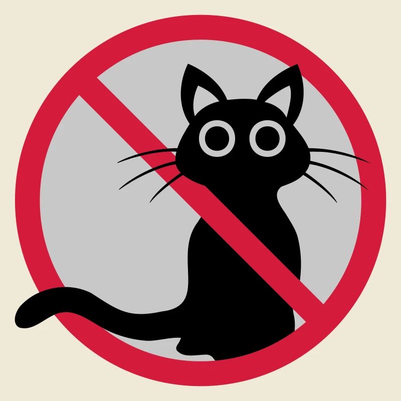 Signe interdit de chat