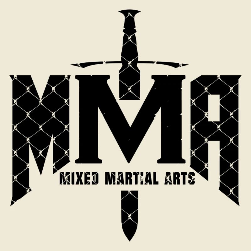 Mixed Martial Arts Cage Grid Design MMA Fighter