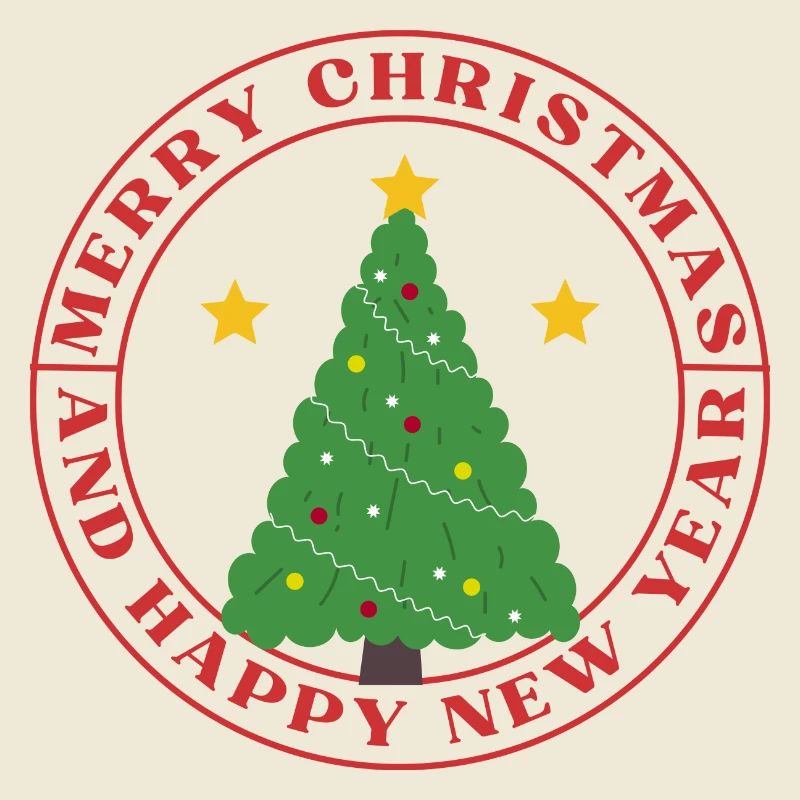 Festive Circular Christmas Tree