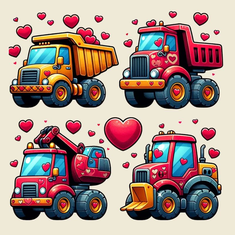 Tiny Builders' Affection - T-shirt de construction