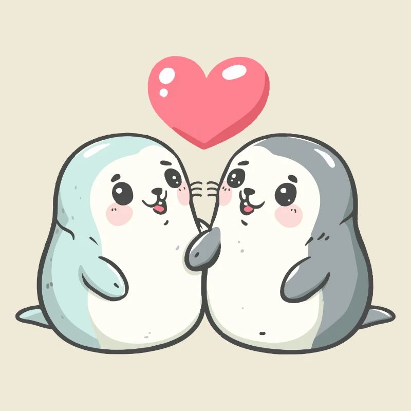 Robbe Tier Paar Liebe
