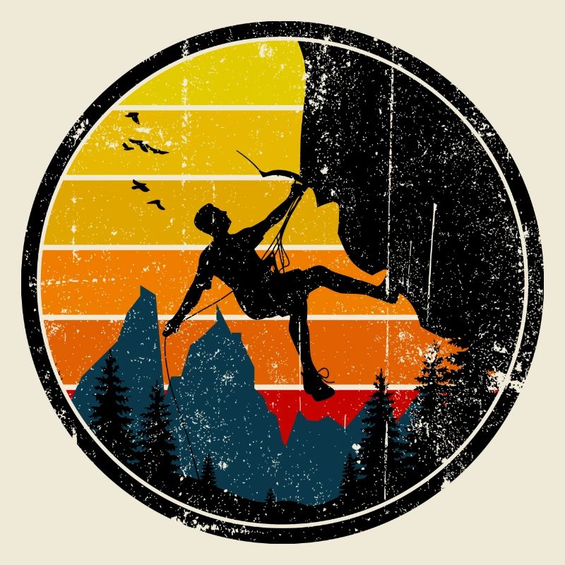 Climber at Sunset Badge