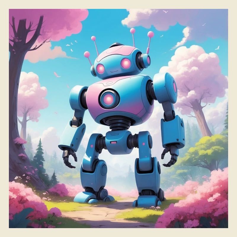 Robot on dream planet
